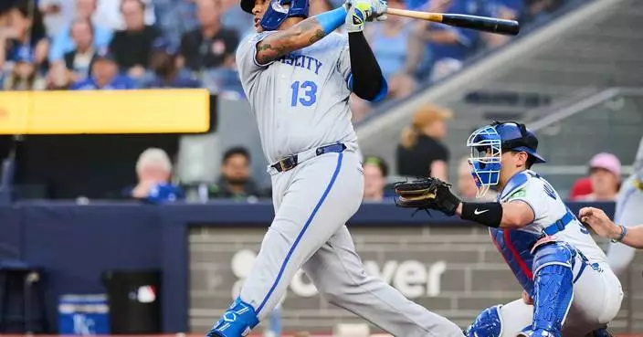 Lugo works 5 innings, Royals beat Blue Jays 5-3 to extend winning streak to 9 games