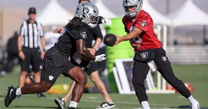Jeanty hopes to return to form that made him the Raiders' first-round pick last year