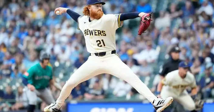 Brewers starter Dustin May hit by line drive and leaves game after 1 pitch against Mets