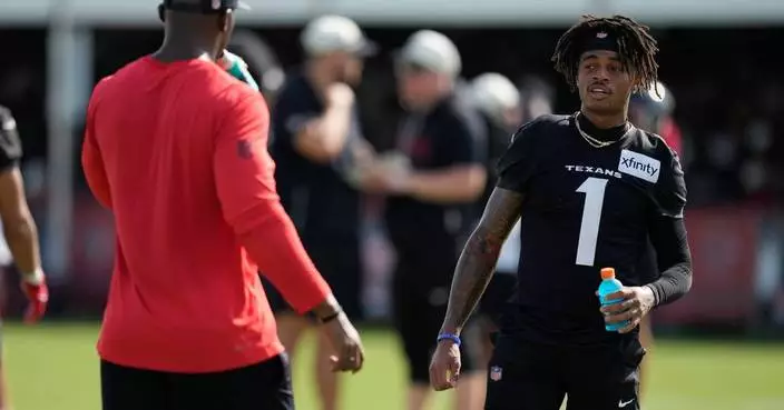 Tank Dell back in Texans drills after a gruesome knee injury, eyeing a stronger return