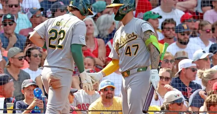 Max Muncy's tiebreaking RBI lifts A's to 1st series win since mid-June, beat Red Sox 4-3