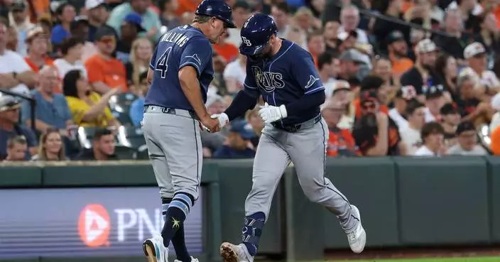 Beavers leads off 10th with pinch double to lift the Orioles past the Rays, 3-2