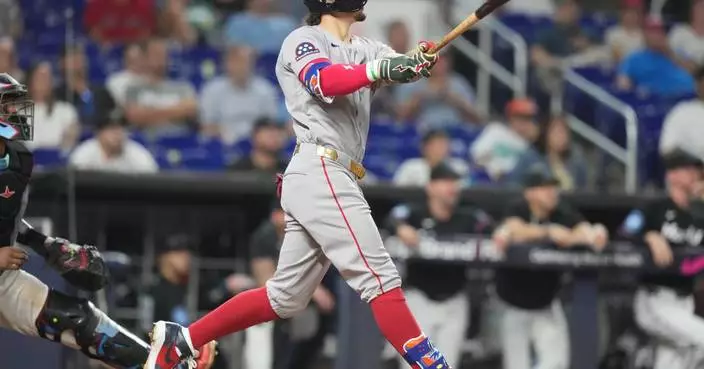 Jarren Duran hits grand slam in 11th inning and Red Sox sink Marlins 7-3