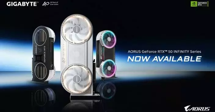 GIGABYTE Announces the Availability of AORUS GeForce RTX™ 50 INFINITY Series Graphics Cards