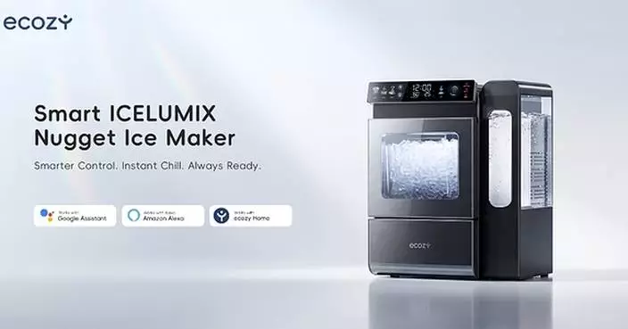 ecozy Introduces the Mistalo Max Smart Nugget Ice Maker with IceLumix Panel, a New Solution for Everyday Ice Needs