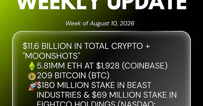 Bitmine Immersion Technologies (BMNR) Announces ETH Holdings Reach 5.81 Million Tokens, and Total Crypto and Total Cash Holdings of $11.6 Billion