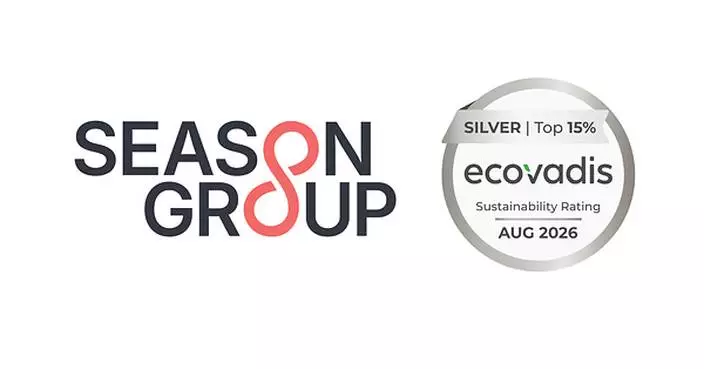 Season Group Achieves EcoVadis Silver Medal, Ranking Among Top 15% of Companies Assessed Globally