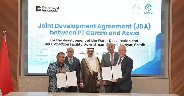 Acwa signs joint development agreement with PT GARAM for Indonesia's first utility-scale integrated seawater desalination and industrial salt project