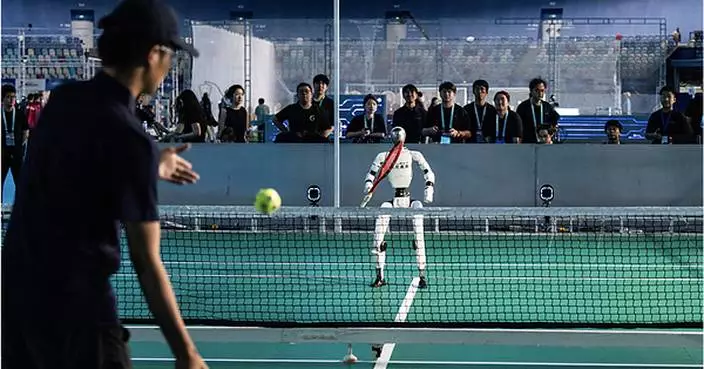 World's First Autonomous Humanoid Tennis Match: GALBOT Robots Complete 100+ Consecutive Rallies