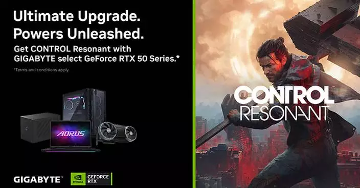 GIGABYTE Collaborates with NVIDIA to Enhance Gaming with GeForce RTX™ 50 Series and CONTROL Resonant Bundle
