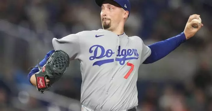 Dodgers left-hander Blake Snell leaves start after an inning because of groin tightness