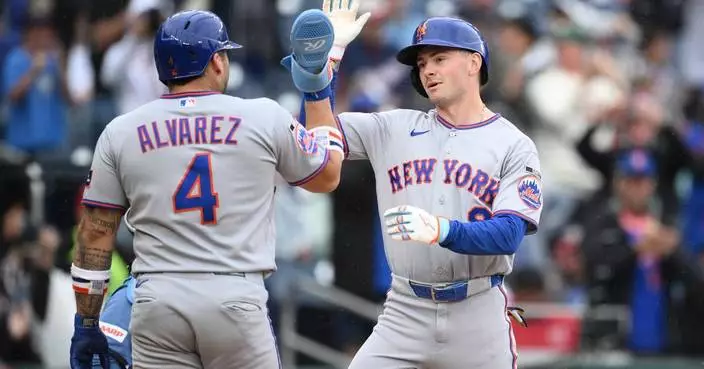 Mets beat Nationals 7-1 behind 2 homers from Mauricio and 3-run drive by Ewing