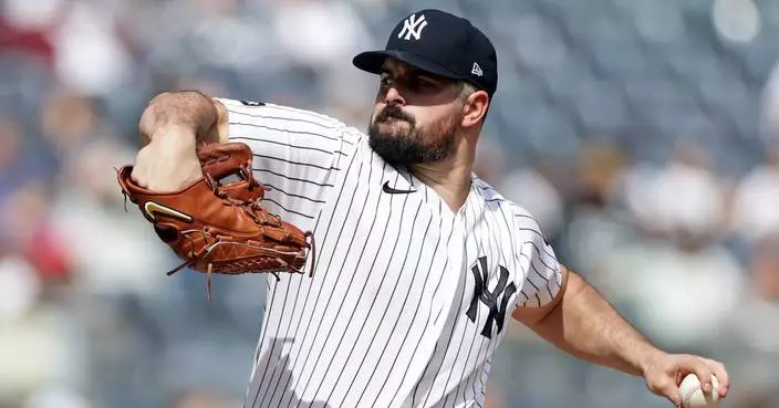 Rodón allows three hits in eight sharp innings as Yanks beat Rays 2-0 in doubleheader opener