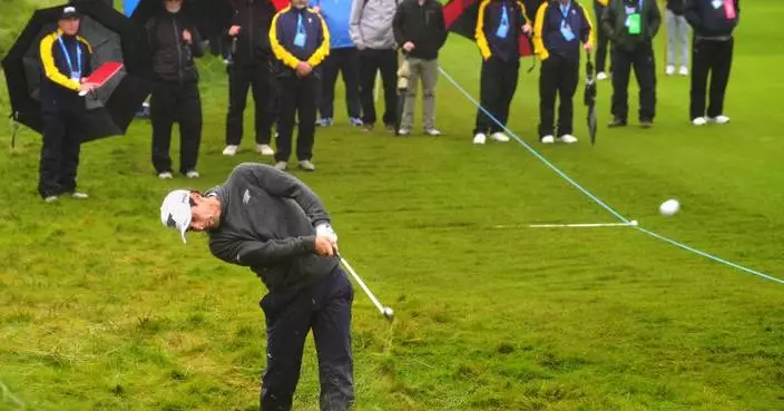 Joaquin Niemann leads wind-blown Irish Open at Doonbeg