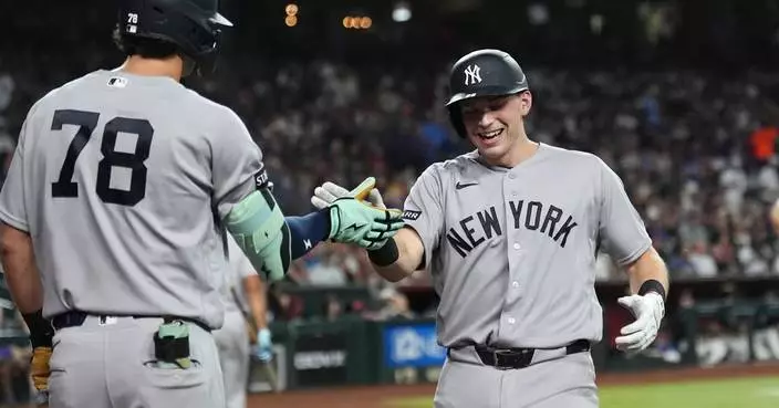 Ben Rice hits 39th homer, Cole becomes winningest No. 1 draft pick as Yanks cruise past D-backs 9-2