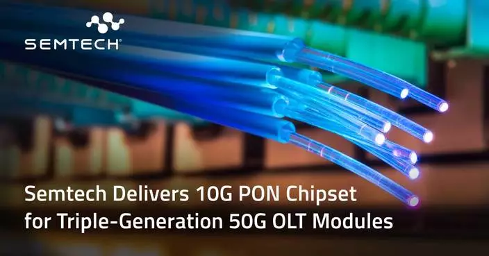 Semtech Delivers 10G PON Chipset for Triple-Generation 50G OLT Modules