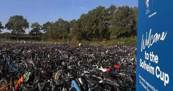 Solheim Cup fans arrive the Dutch way, with thousands of bikes at Bernardus Golf