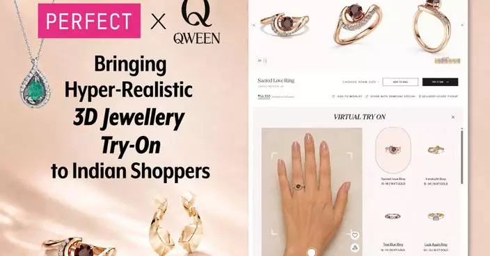 QWEEN Launches Hyper-Realistic 3D Jewellery Virtual Try-On for Indian Shoppers with Perfect Corp.