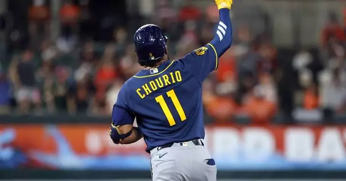 Chourio's homer and Frelick's RBI single in 10th carry Brewers past Orioles 6-5
