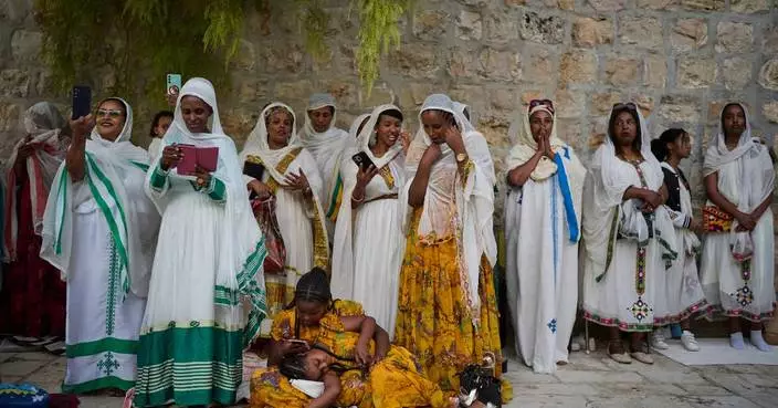 Photos of Ethiopian Orthodox worshippers celebrating Meskel in Jerusalem