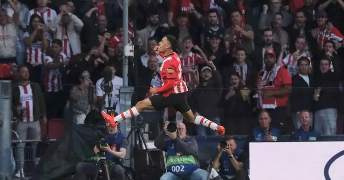 US defender Sergiño Dest grabs the equalizer as PSV draws 1-1 with Shakhtar in Champions League
