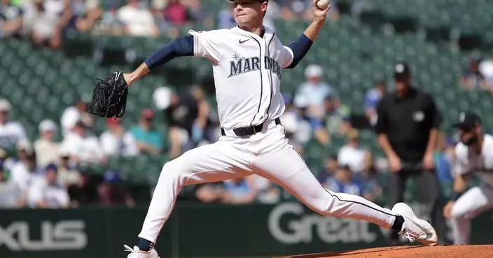 Rookie Kade Anderson picks up first win with 6 sharp innings as Mariners beat Rangers 3-2