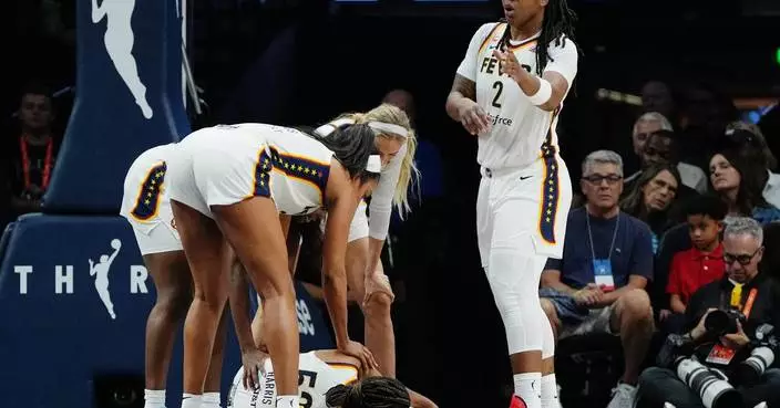 Fever announces backup guard Ty Harris will miss the WNBA playoffs because of broken lower left leg