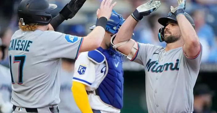 Graham Pauley drives in 4 as the Marlins beat the Royals 6-3
