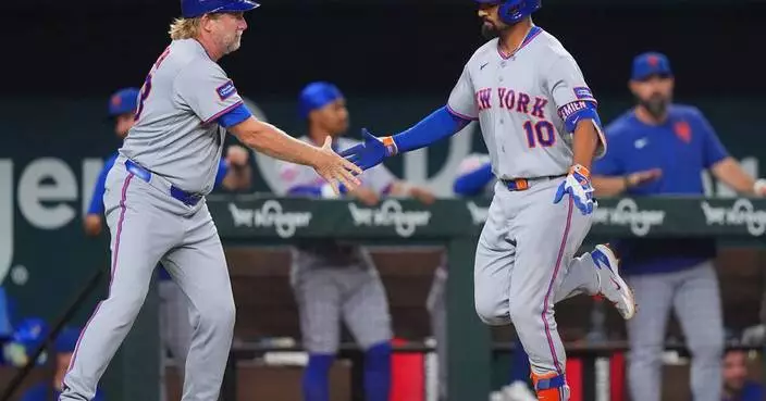 Semien hits tiebreaking HR against old team and Baty adds pinch-hit slam as Mets beat Rangers 7-2