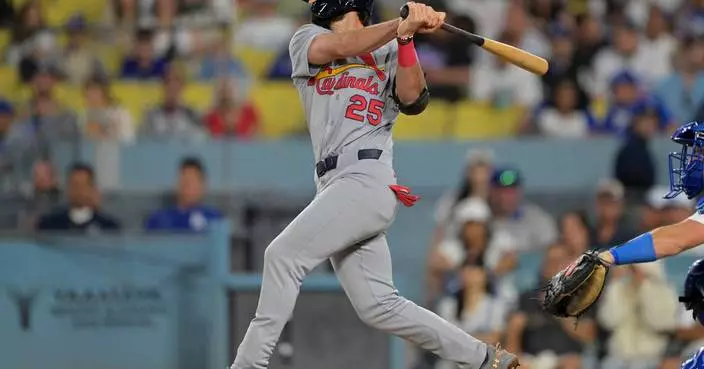 Thomas Saggese leads 5-homer outburst in Cardinals' 13-8 win over Dodgers
