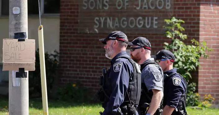 Up to 30 shots fired after man opened fire on officer outside Ontario synagogue