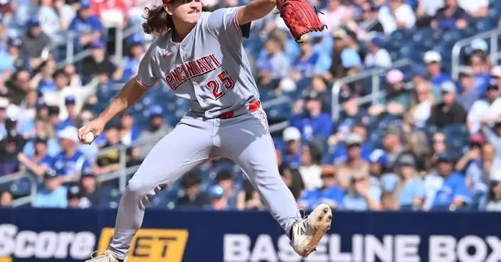 Bleday hits 24th homer, Lowder pitches 6 innings for first win since August as Reds beat Blue Jays