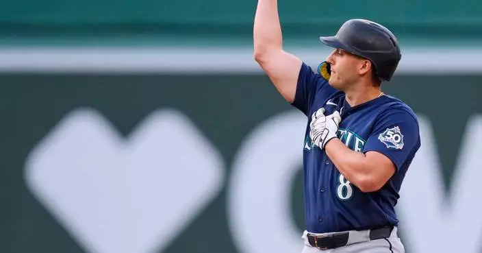 Jhonny Pereda has 2 RBIs, Mariners roll past Red Sox 8-3