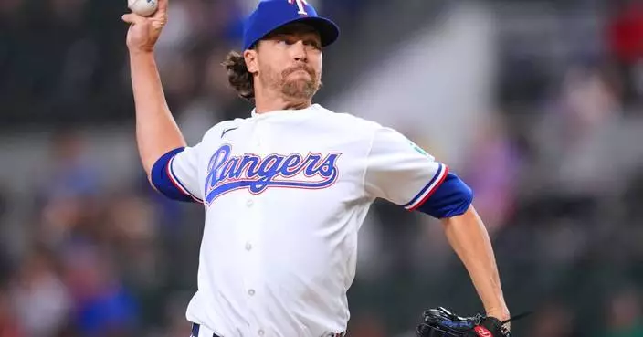 DeGrom strikes out 8, allows 1 hit in 7 shutout innings as the Rangers beat the A's 8-1
