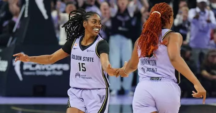 Zandalasini scores 22, leads Valkyries past Wings 104-80 in Game 1 of first-round playoff series