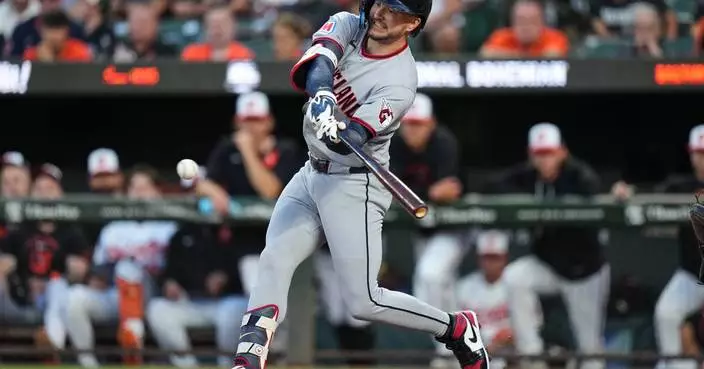 Bazzana's 3-run homer, Rocchio's 2 RBIs lift Guardians past Orioles 9-5