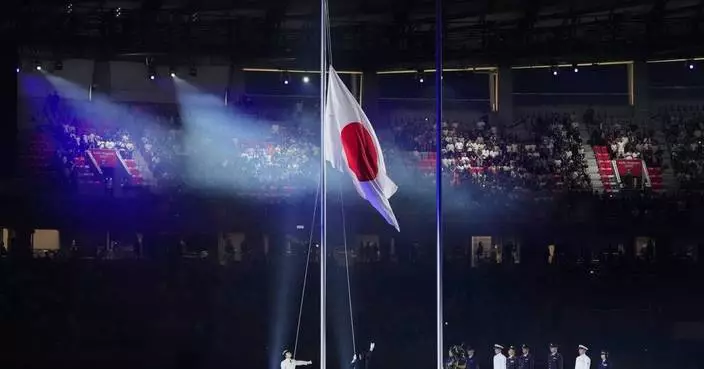Photos show the opening ceremony of the Asian Games held in Japan
