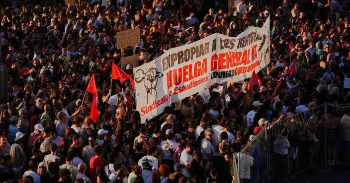 Thousands march in Madrid to protest Spain's housing crisis after eviction of 87-year-old woman