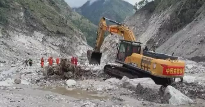 First excavators reach core disaster zone near mudslide-hit Xizang port