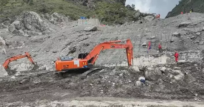Risk monitoring measures taken to prevent secondary disasters at mudslide-hit border port
