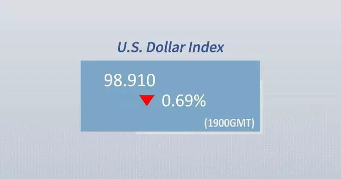 U.S. dollar ticks down