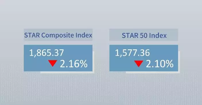 China's STAR Composite Index closes lower Friday