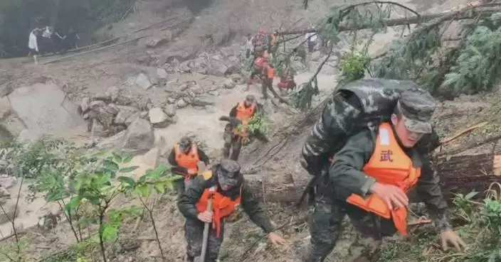 Rescue in full swing as mudslide hits Jiangxi
