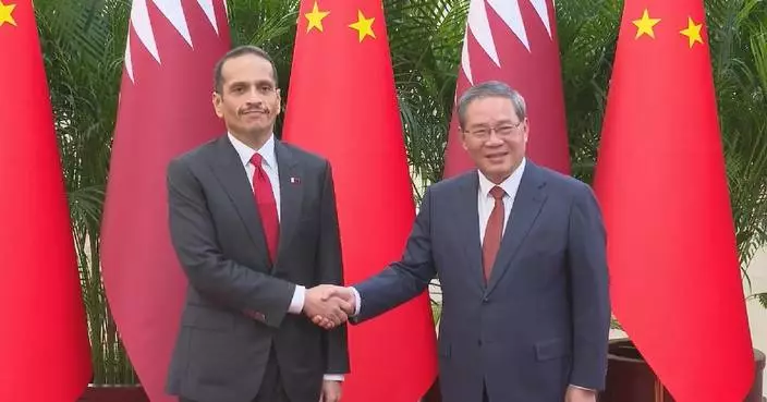 Chinese premier meets Qatari prime minister in Beijing