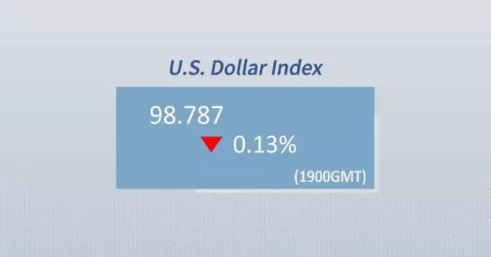 U.S. dollar ticks down