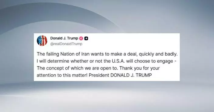 Trump says U.S. open to negotiations with Iran