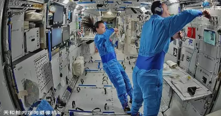 Shenzhou-23 crew conducts science, health checks aboard Tiangong space station