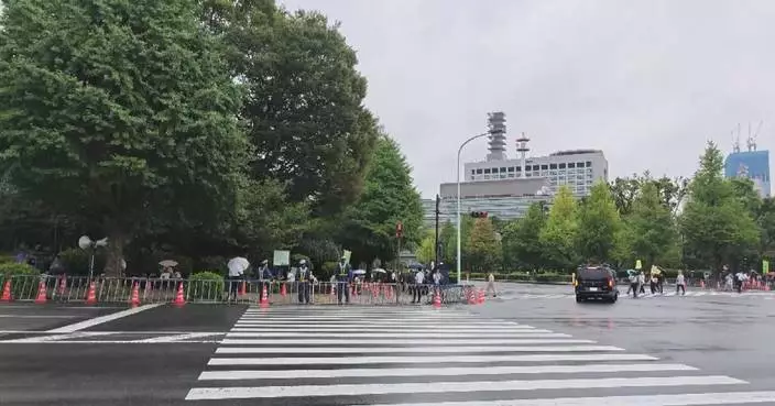 Japanese protesters oppose military expansion, constitutional revision