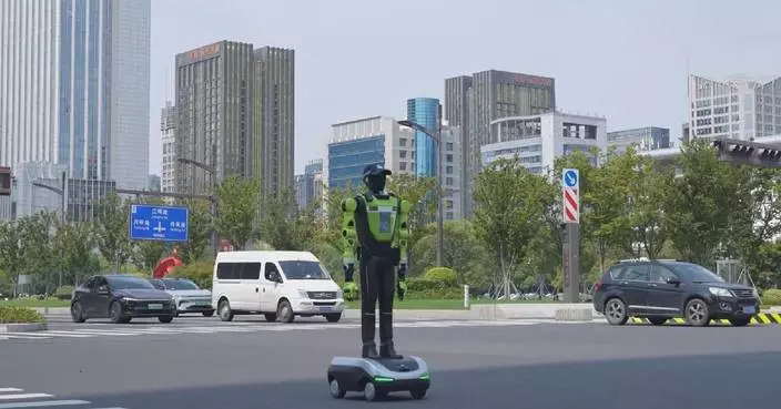 China's first robot traffic squad receives upgrades