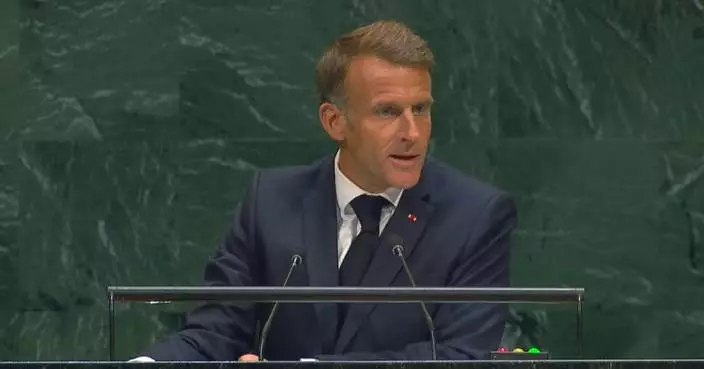 Macron calls Gaza situation shameful, urges action at UNGA session